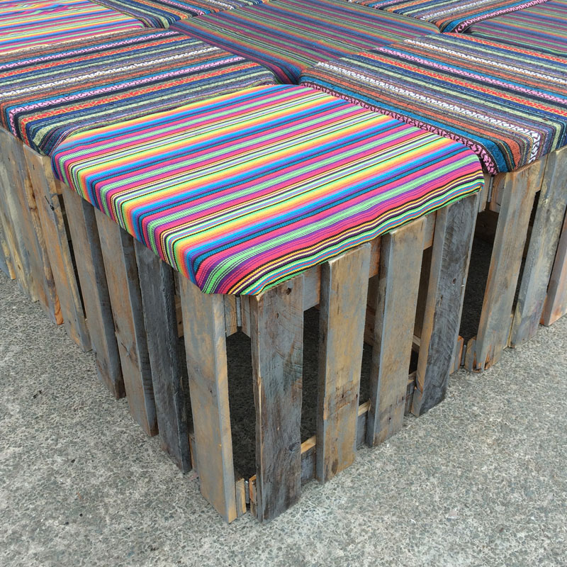Cushioned Pallet Stool 1
